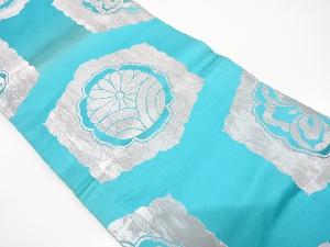 アンティーク　花模様織り出し丸帯（材料）